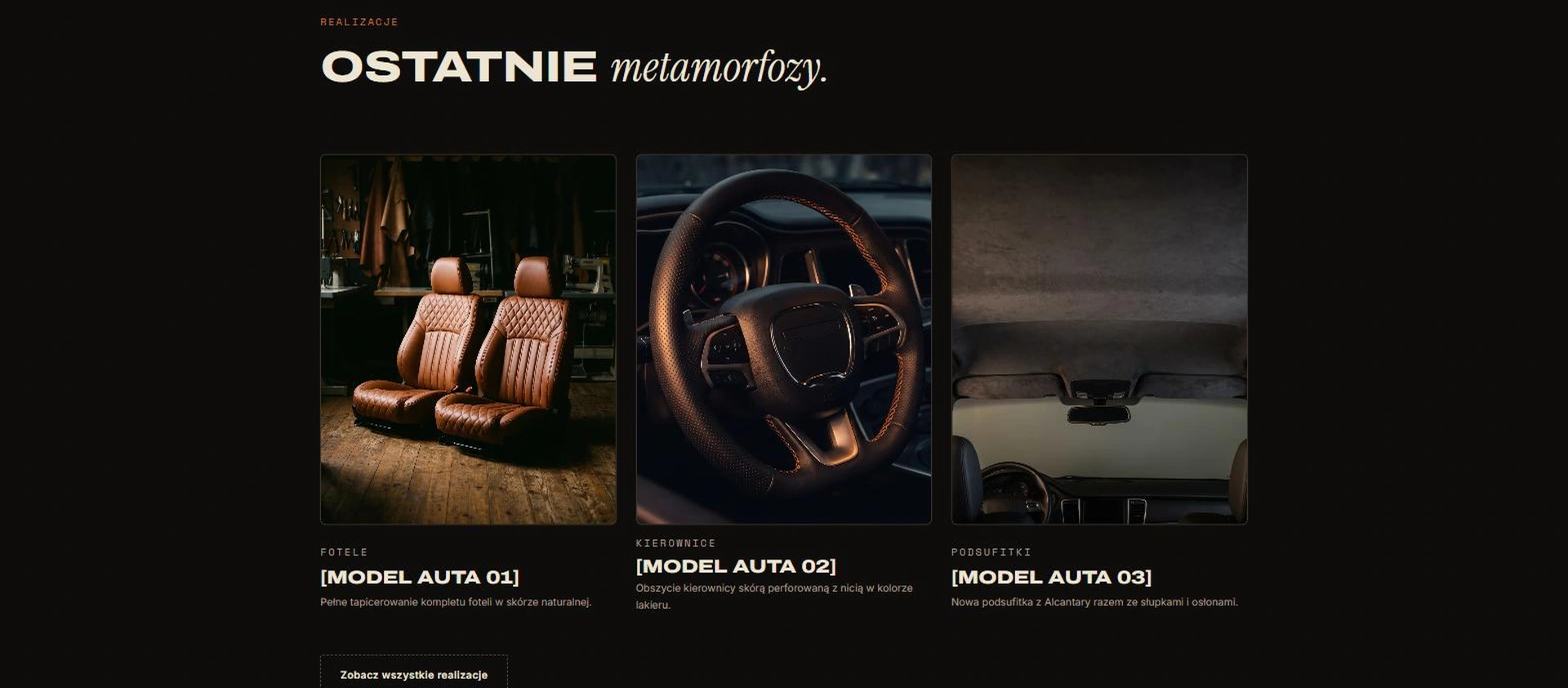 Czarna Nić - ostatnie metamorfozy: komplet foteli, obszyta kierownica i nowa podsufitka