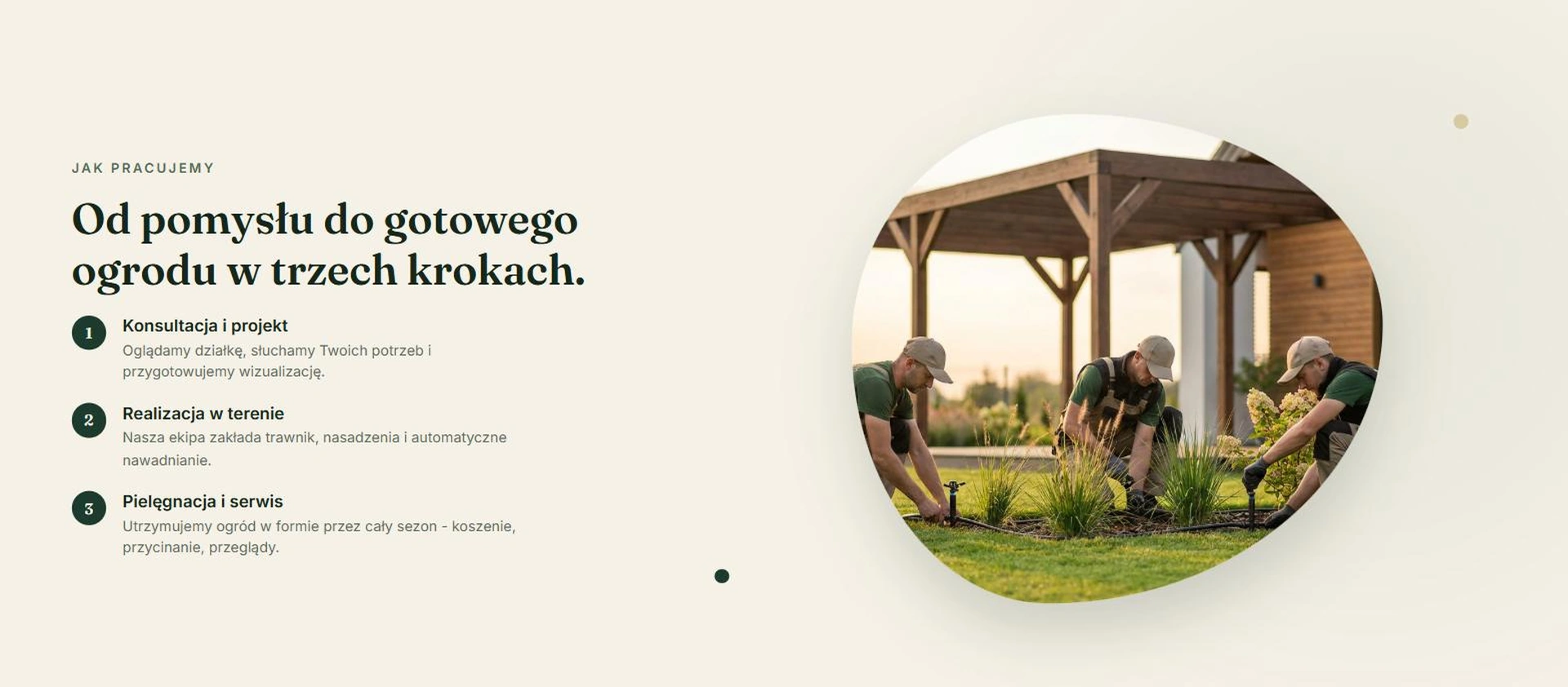 GreenLine - trzy etapy realizacji ogrodu: konsultacja, realizacja, pielęgnacja